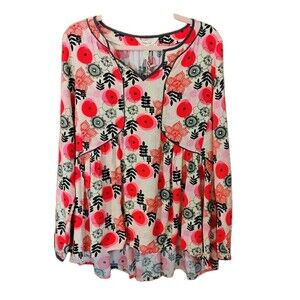 NWT Matilda Jane Women's‎ Tunic Floral Blouse, Size S